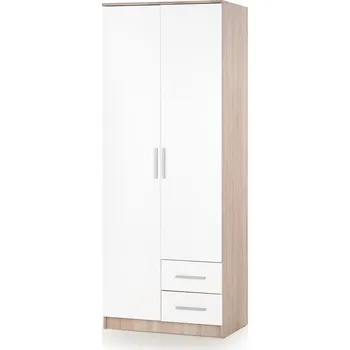 Šatní skříň Šatní skříň Lima II, bílá / dub sonoma