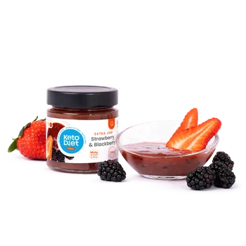 KetoDiet Extra ostružinovo jahodový džem bez přidaného cukru (200 g)