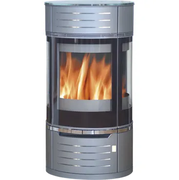 Krbová kamna Krbová kamna na dřevo ABX ATRIUM 7 V, šedý, výkon 7 kW, kombi sklo 285967