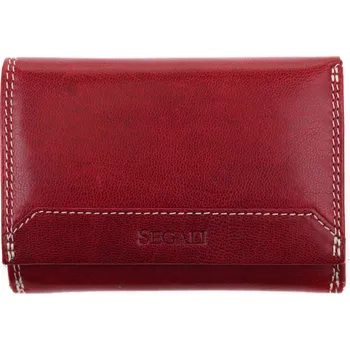 Peněženka Dámská kožená peněženka Segali SG 7023Z vínově červená