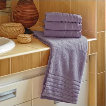 Ručník Polášek Holešov Ema fialová 100% bavlna Fialová Ručník 50x100