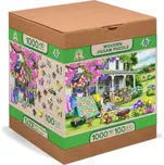 Dřevěné puzzle XL, 1010 dílků - Venkovská zahrada