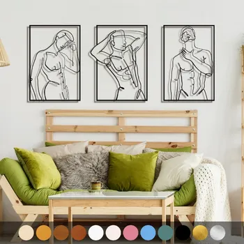 Obraz WoodenPuzzle.cz Dřevěný obraz - Kalokagathia Barva: Zlatá, Velikost: XL