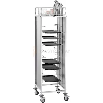 Kancelářský vozík Cateringový vozík pro přepravu nádob GN, roštů a plechů 580x685x1840 mm | BARTSCHER, AGN1000-1/1
