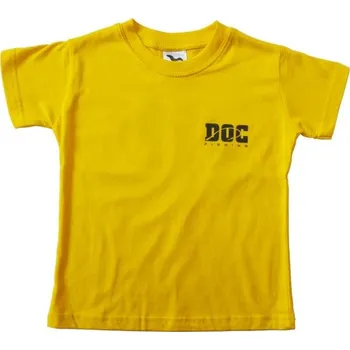 Tričko DOC-Fishing dětské s potiskem EVOLUTION - žlutá, 8 let