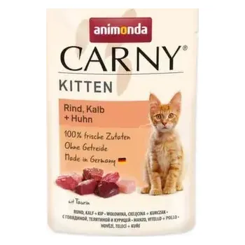 Krmivo pro kočku Kapsička ANIMONDA Carny Kitten - hovězí, telecí + kuře 85g