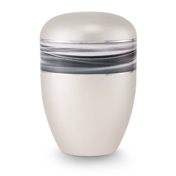 Smuteční dekorace Ekologická urna Wave II - Bílá