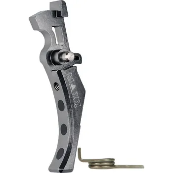 Airsoft MAXX Model CNC spoušť Advanced (style D) pro M4 - titanová