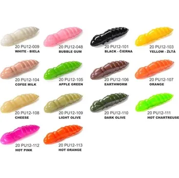 Umělá nástraha FISHUP Dipované umělé nástrahy Pupa 30mm / 10ks BUBBLE GUM