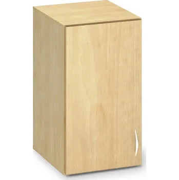 Policová skříň Nástavbová úzká skříň ProOffice 40 x 47 x 71,7 cm, levá, divoká hruška