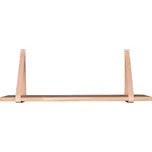 Dřevěná police s koženými úchytkami House Nordic Forno, 80 x 20 cm ID_1384065