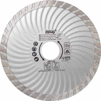 Řezný kotouč Magg DKT125 Diamantový kotouč TURBO 125x22,2 mm
