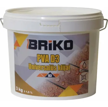 Barva na vlasy Univerzální lepidlo PVA D3 Briko, 3 kg