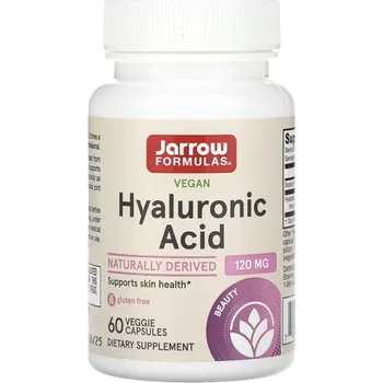 Zdraví Jarrow Formulas Jarrow Formulas, Hyaluronic Acid, kyselina hyaluronová, 120 mg, 60 kapslí Doplněk stravy