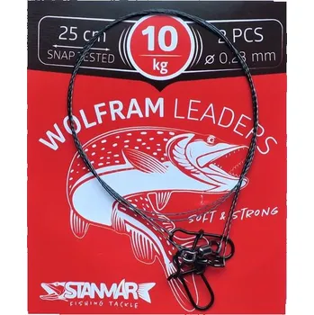 STAN-MAR lanko wolframové 25cm/10kg/0,23mm/2ks