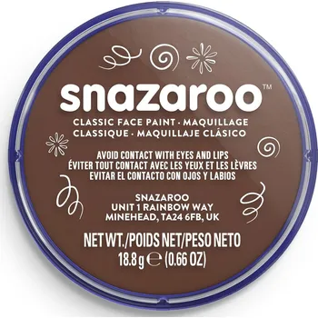 Výtvárné potřeby Barva na obličej 18ml Snazaroo - hnědá - odstín Light Brown