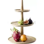 Dřevěný třípatrový podnos, kulatý | APS, Valo