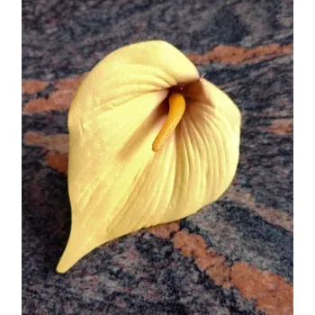 umělá květina Květ kala 12 cm žlutá č.2