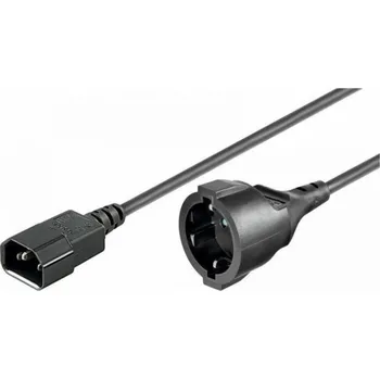 Počítač Manhattanský napájecí kabel Manhattanský napájecí adaptérový kabel IEC320 C14 do zásuvky Schuko F 1,5 m