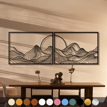 Obraz WoodenPuzzle.cz Dřevěný obraz - Soumrak Barva: Růžová, Velikost: L