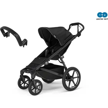 Kočárek Thule Urban Glide 3 Black 4-Wheel + madlo, Doprava ZDARMA