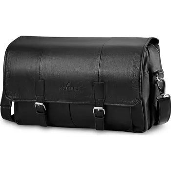 Fidei | Černá pracovní víkendová taška z&nbsp;kozí kůže kvality full grain - Sidegren