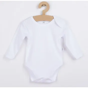Kojenecký body Kojenecké body s dlouhým rukávem New Baby bílé 62 (3-6m)