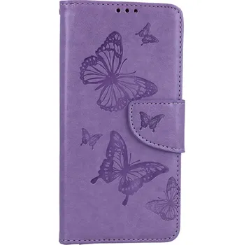 Pouzdro na mobilní telefon Pouzdro Xiaomi Redmi Note 12S knížkové Butterfly fialové (kryt neboli obal na Xiaomi Redmi Note 12S)
