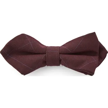 Bordó károvaný špičatý motýlek - Bohemian Revolt