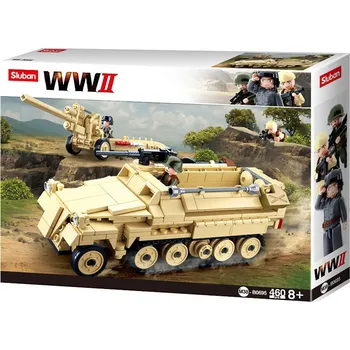 Stavebnice Sluban Stavebnice WW2 M38-B0695 Německý polopásový tahač - Half Track