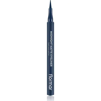 Přípravek na oči flormar Midnight Matte Eyeliner linka na oči ve fixu s matným efektem odstín 03 Dark Blue 1 ml