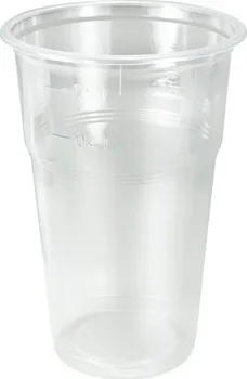 Jednorázové nádobí ideal pack Jednorázový plastový kelímek 30.09060 transparentní 0,5 l 50 ks