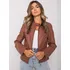 Dámská casual bunda Dámská koženková bunda NM-DE-KR-FF001.16X hnědá