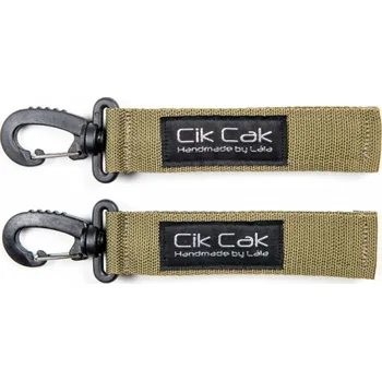 Kočárek Cik Cak Úchyty na kočárek vojenská zelená plast