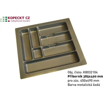 Příborník do zásuvky příborník do zásuvky DESIGNO DISTANC 450/450mm šedý