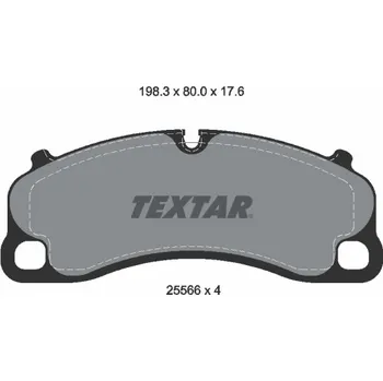 Brzdová destička Sada brzdových destiček, kotoučová brzda TEXTAR 2556601