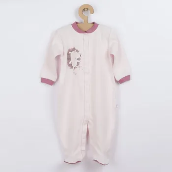 Kojenecký overall Kojenecký overal z organické bavlny Koala Lesní Přítel růžový 74 (6-9m)