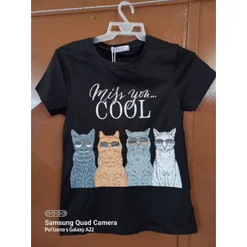 Dětské tričko černé s nápisem Cool