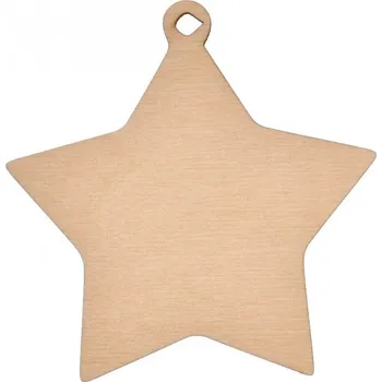 Dřevia Závěsná dekorace - hvězda 8x8 cm