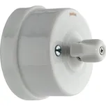 Fontini by Font Barcelona povrchový Garby bílý/retro klička Vypínač č.1 30 306 17 23