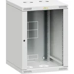 Nástěnný datový rozvaděč 19" výška 12U (640mm) H=450mm Š=572mm šedý Conteg iSEVEN RQN-12-60/45-B