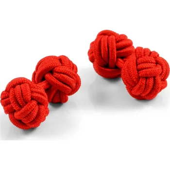 Manžetový knoflíček Červené zaplétané manžetové knoflíčky - Warren Asher