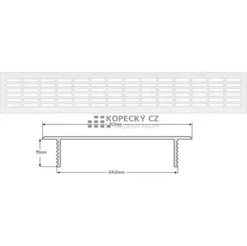 Větrací mřížka mřížka 00800505 větrací 510x100mm Al