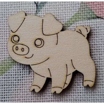 Stavební deska Prasátko - dřevěný výřez