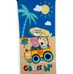 Peppa pig Plážová osuška prasátko Peppa 02 Barva: Modrá