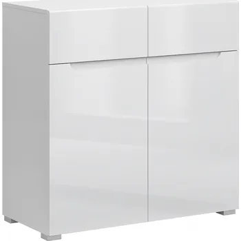 Komoda Komoda 2D2S, bílá/bílý extra vysoký lesk HG, JOLK