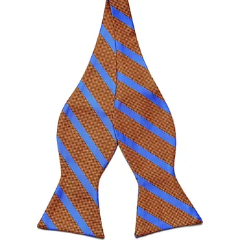 Motýlek Pruhovaný hedvábný vázací motýlek - Tailor Toki