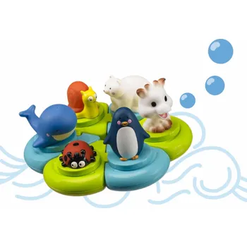 Hračka pro nejmenší Vulli Zábavné puzzle do vany Sophie la girafe