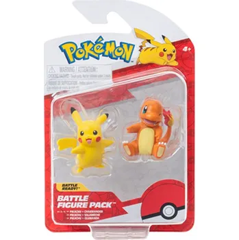 Figurka ORBICO Pokémon akční figurky - 2 pack Asst (Charmander&Pikacu, Squirtle& Pikacu, Bulbusaur&Pikacu