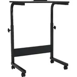 PC stůl s kolečky, černá, WESTA